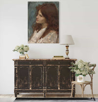 Head Of A Girl by John William Waterhouse