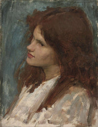 Head Of A Girl by John William Waterhouse