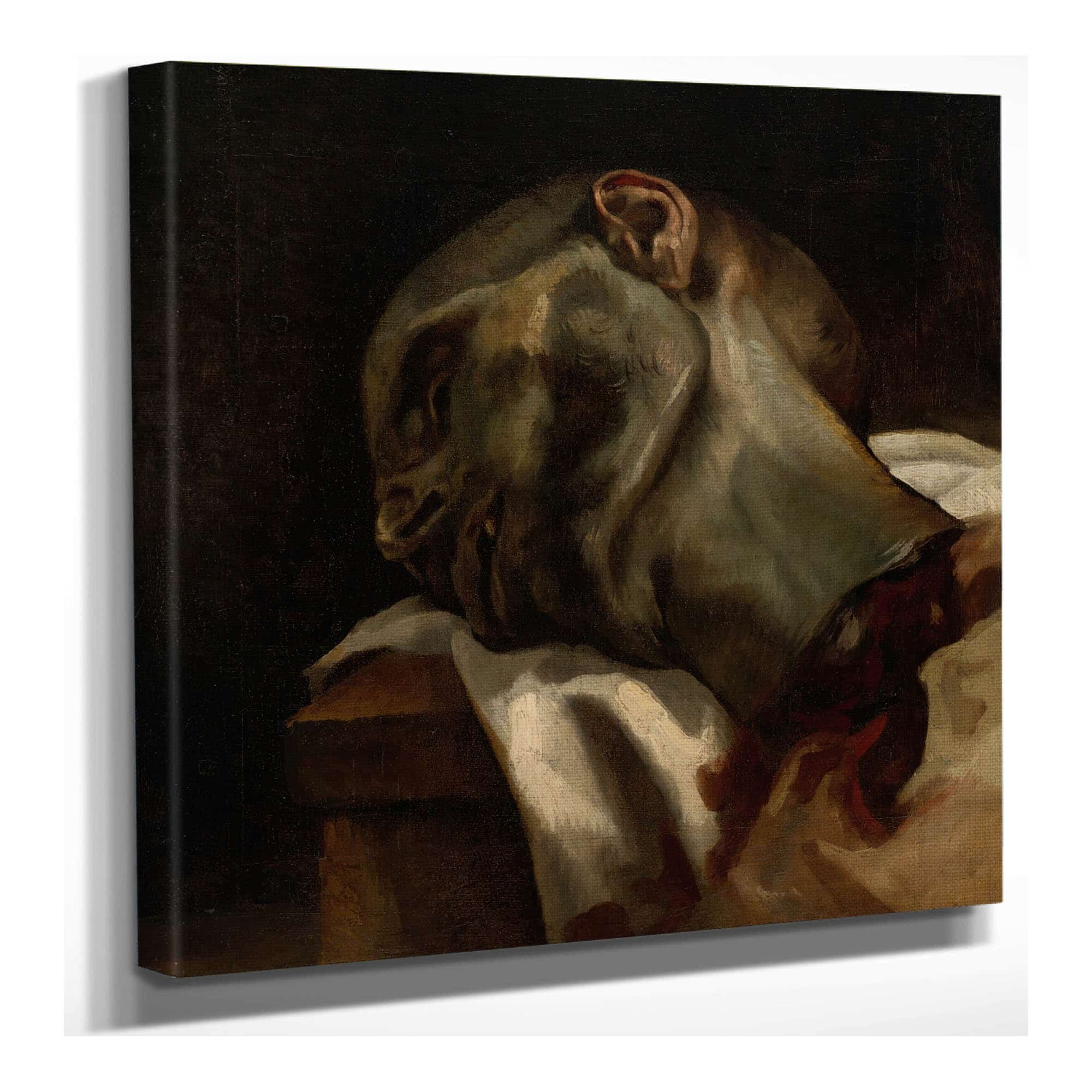 Head Of A Guillotined Man by Theodore Gericault