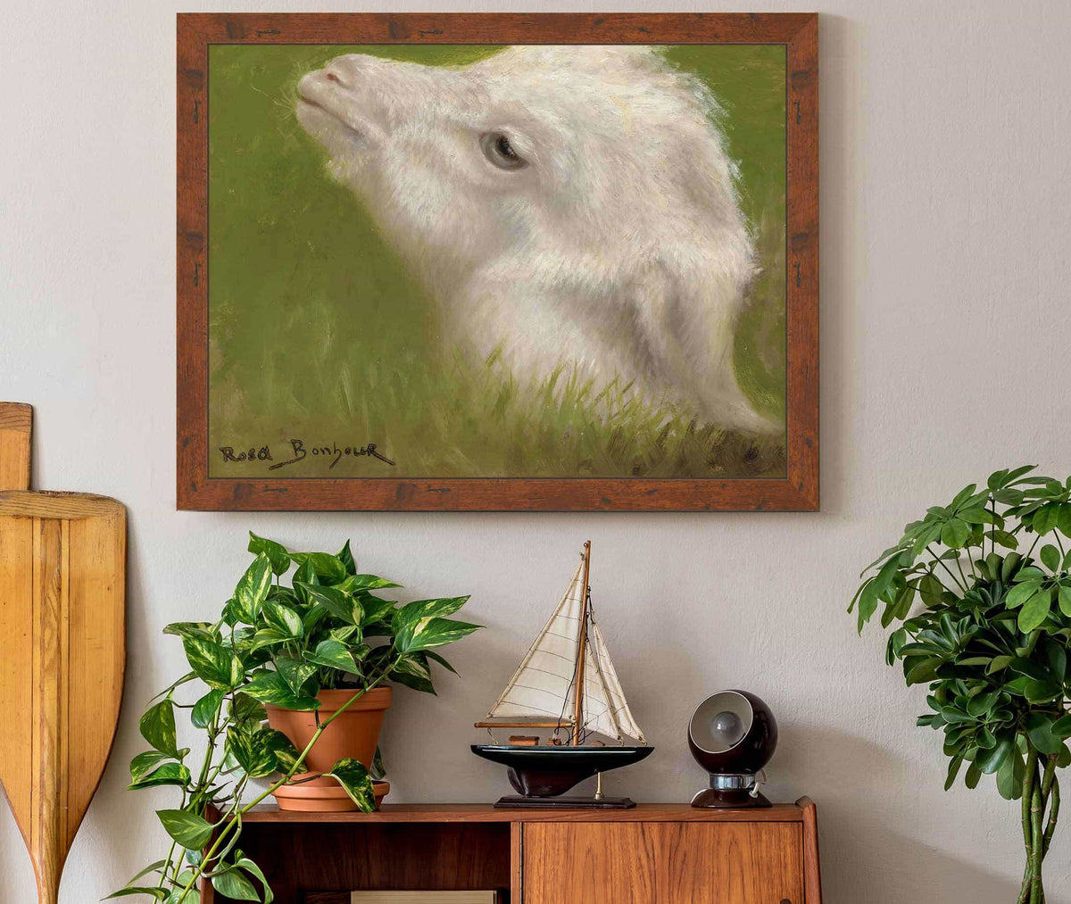 Head Of A Lamb by Rosa Bonheur