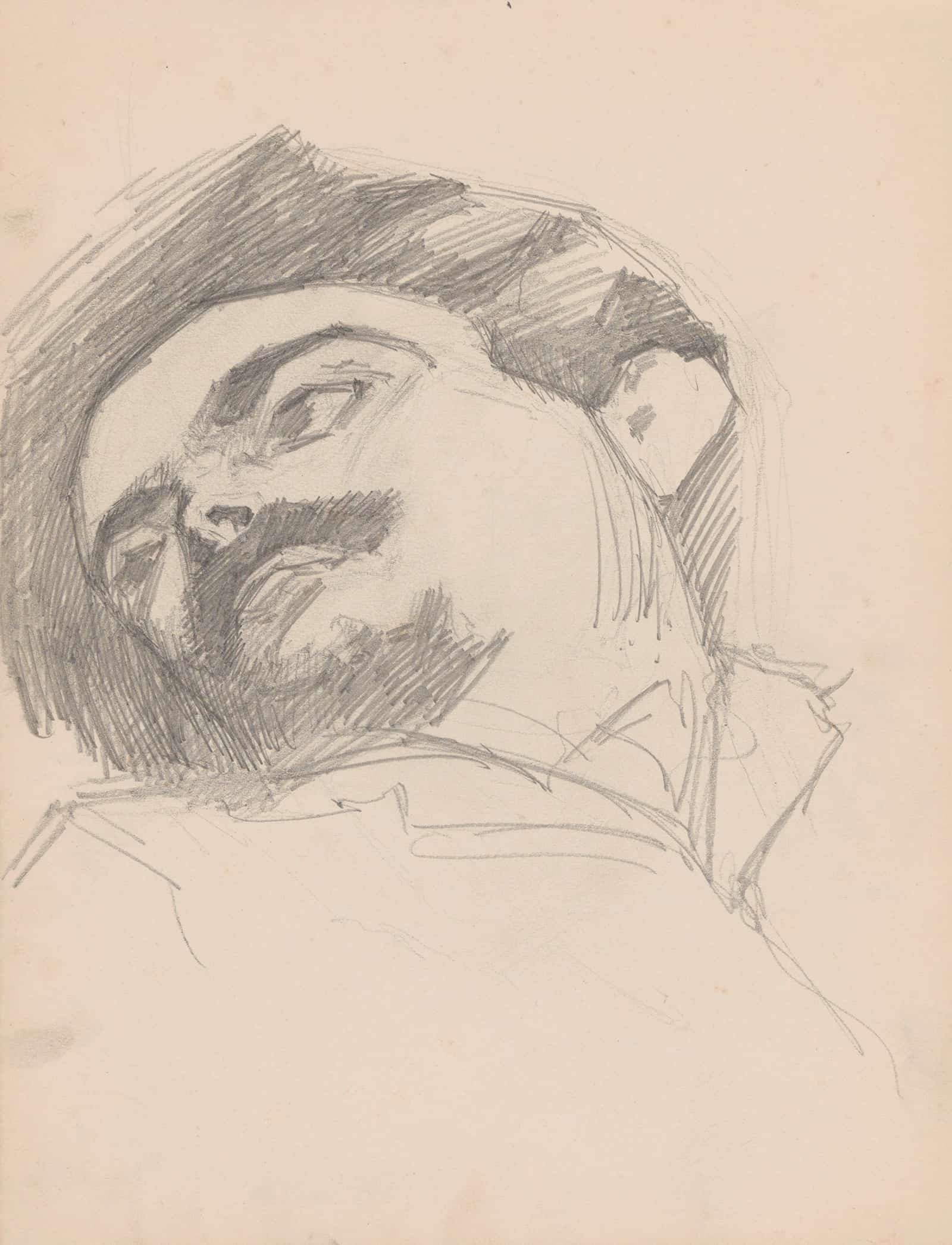 Head Of A Man by Jules Schmalzigaug