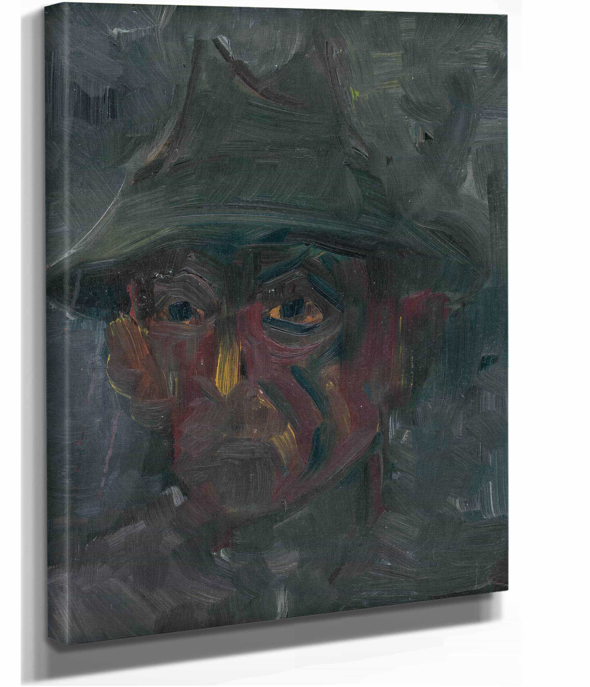Head Of A Man In A Hat   by Arnold Peter Weisz Kubincan