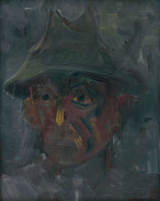 Head Of A Man In A Hat   by Arnold Peter Weisz Kubincan