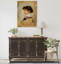 Head Of A Model by John William Waterhouse