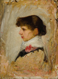 Head Of A Model by John William Waterhouse