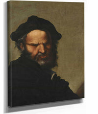 Head Of A Philosopher by Salvator Rosa