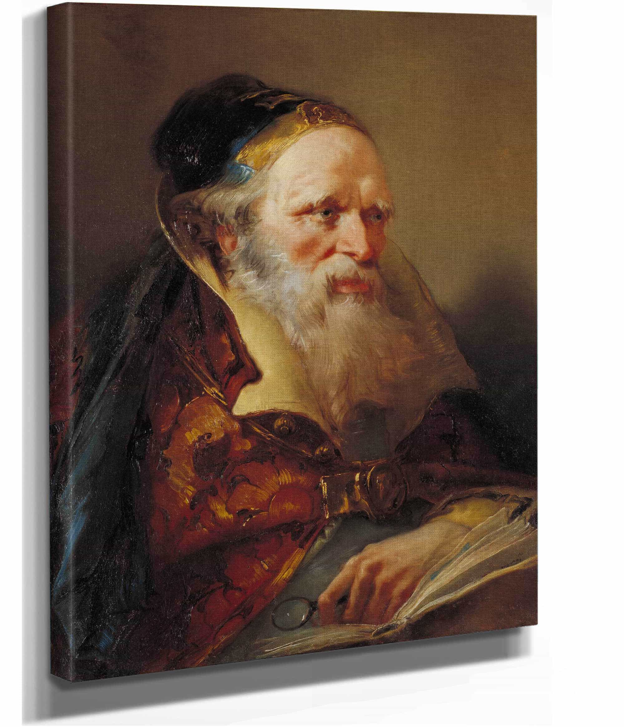 Head Of A Philosopher S S by Giovanni Domenico Tiepolo