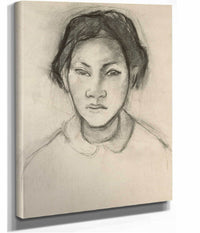 Head Of A Tahitian Woman by Paul Gauguin