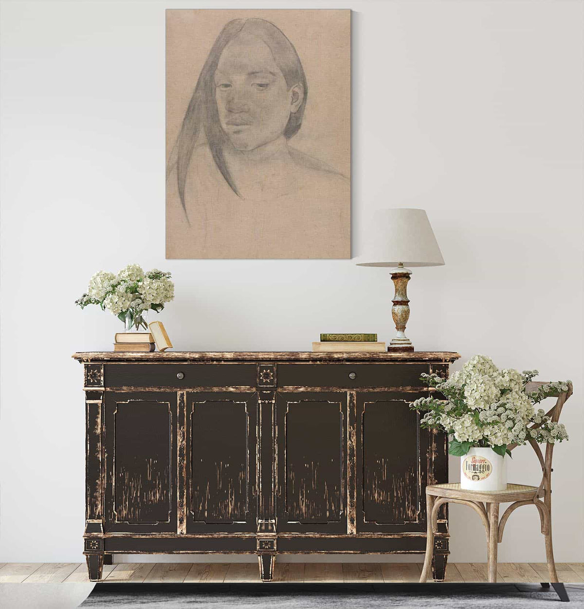 Head Of A Tahitian Woman by Paul Gauguin