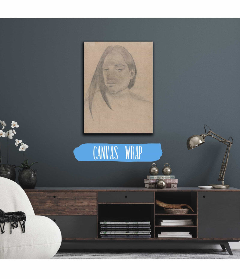 Head Of A Tahitian Woman by Paul Gauguin