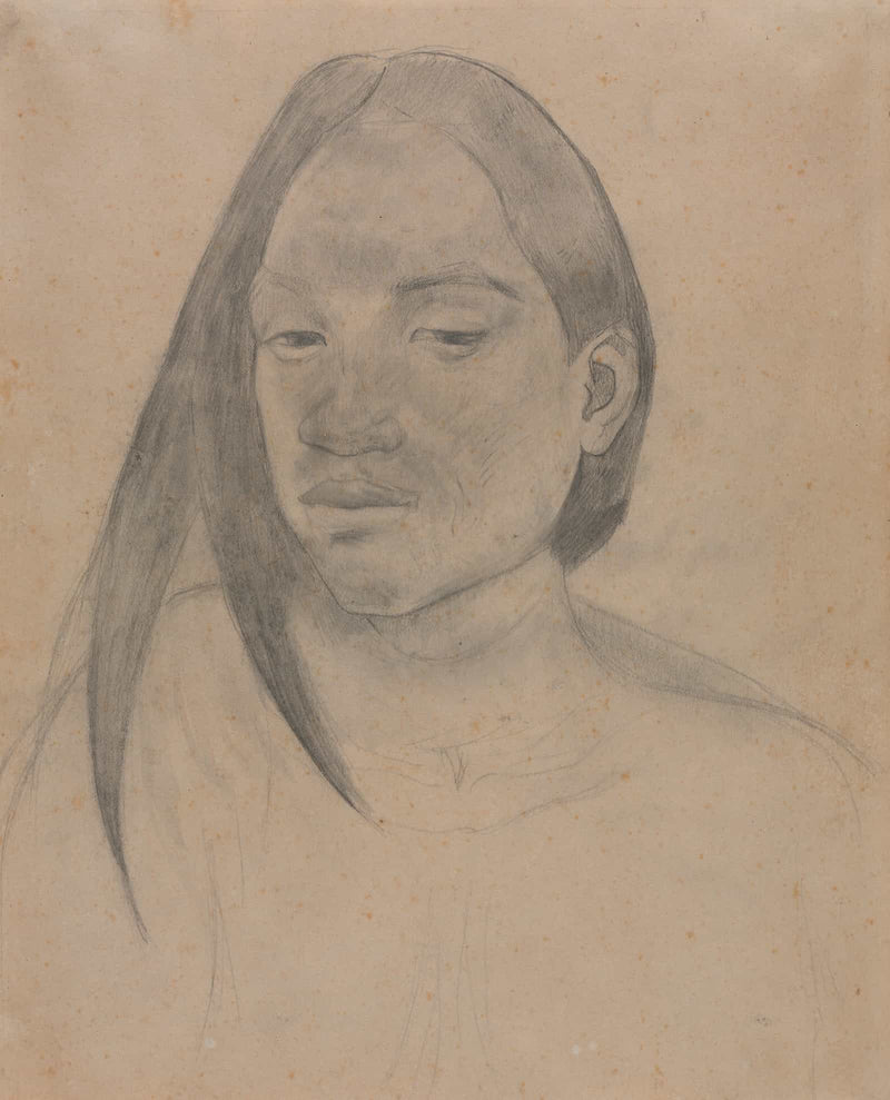 Head Of A Tahitian Woman by Paul Gauguin