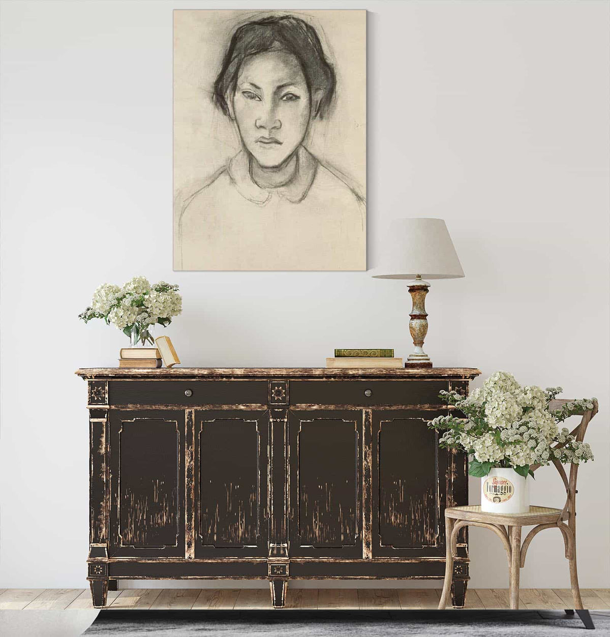 Head Of A Tahitian Woman by Paul Gauguin