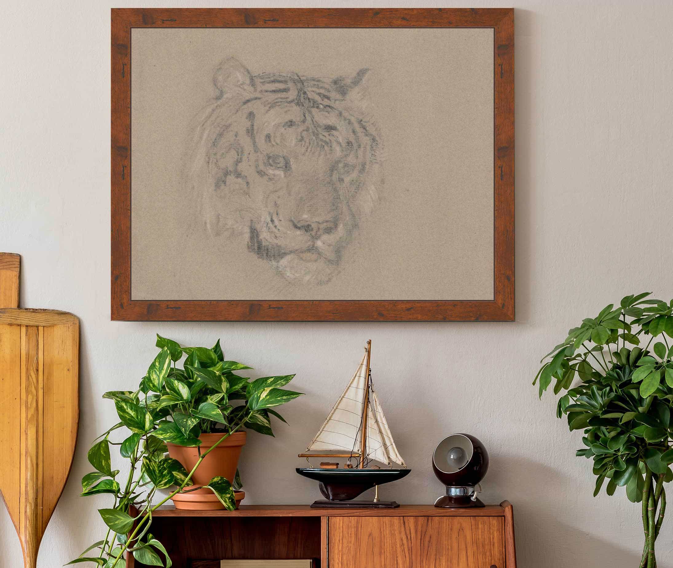 Head Of A Tiger by James Ward