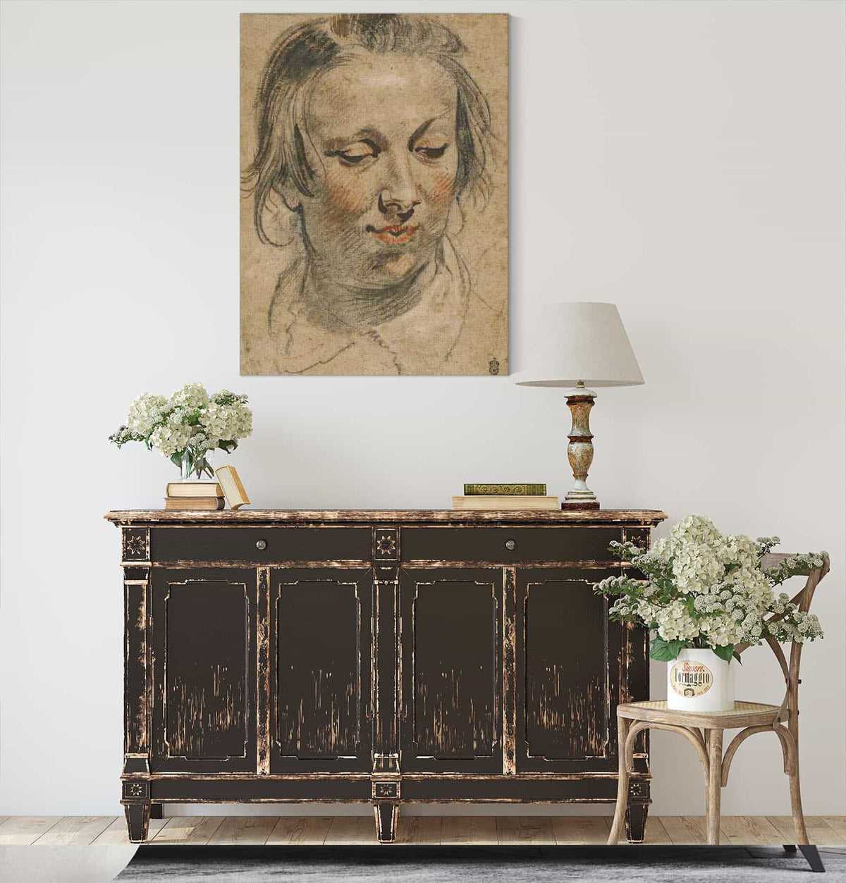 Head Of A Woman by Jacob Jordaens