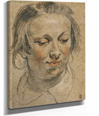Head Of A Woman by Jacob Jordaens
