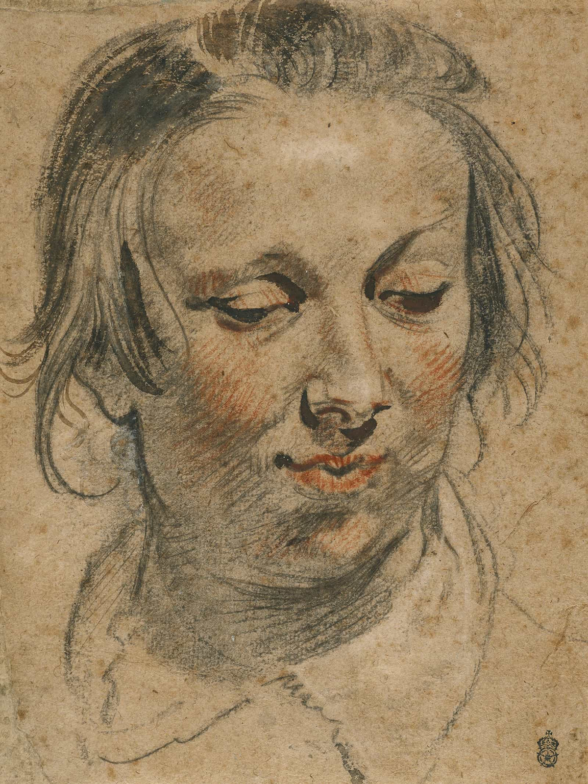 Head Of A Woman by Jacob Jordaens