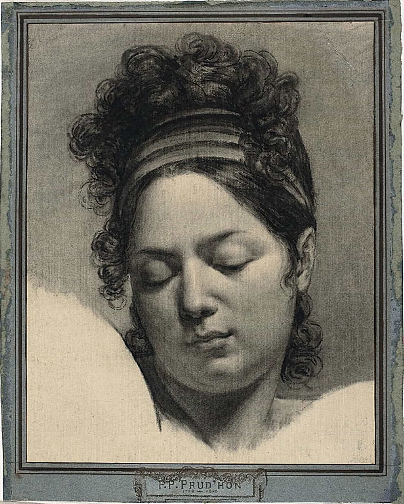 Head Of A Woman   by Pierre Paul Prudhon