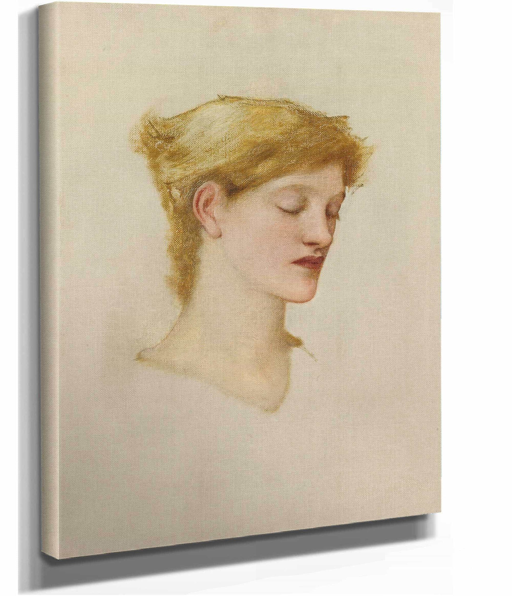 Head Of A Woman by Sir Edward Coley Burne Jones
