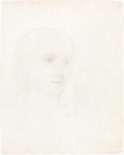 Head Of A Woman by Sir Edward Coley Burne Jones