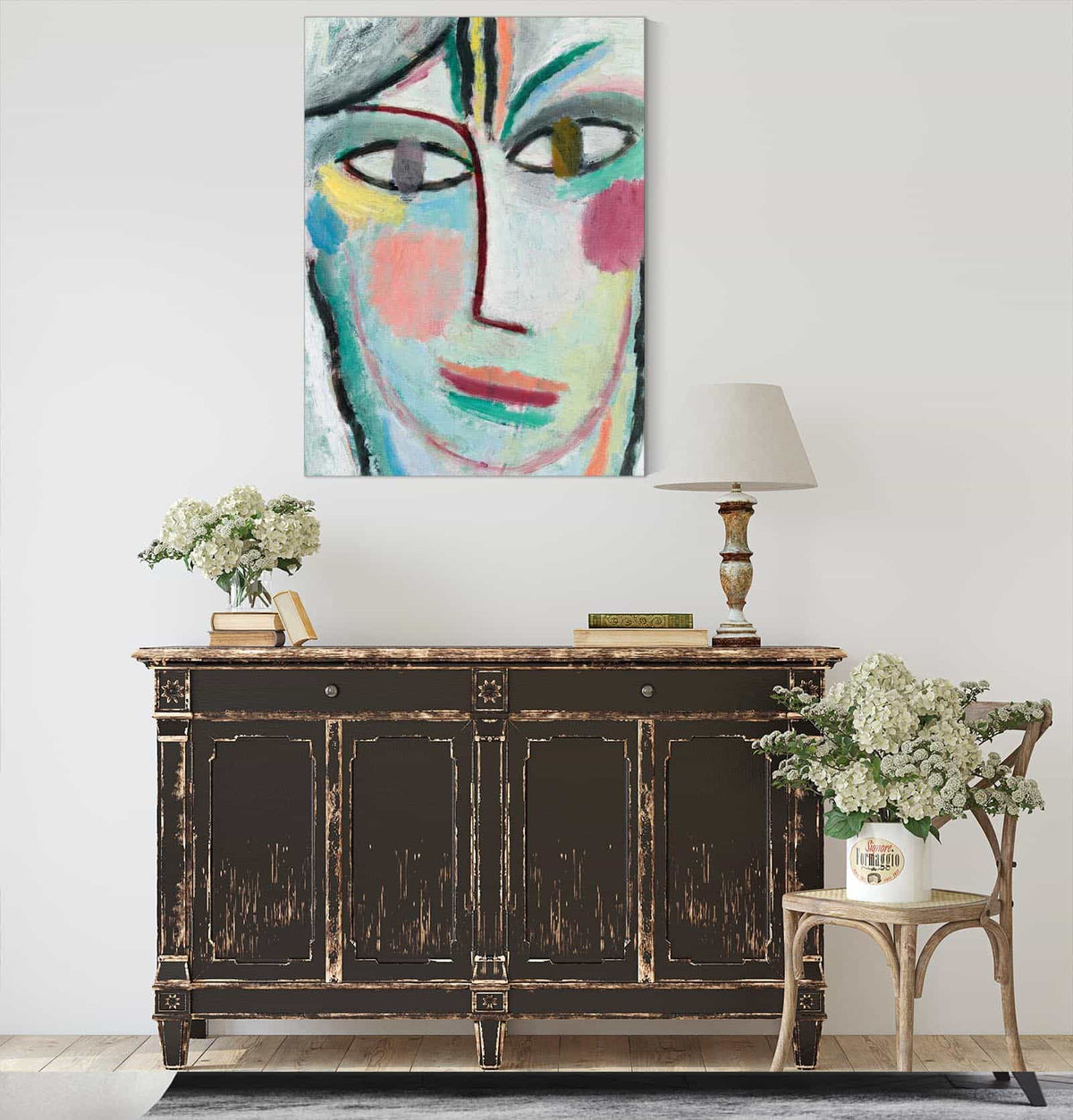 Head Of A Woman Femina by Alexej Von Jawlensky