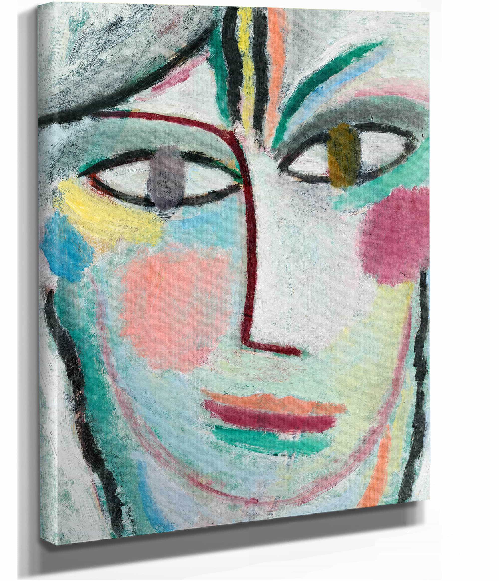 Head Of A Woman Femina by Alexej Von Jawlensky