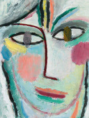 Head Of A Woman Femina by Alexej Von Jawlensky