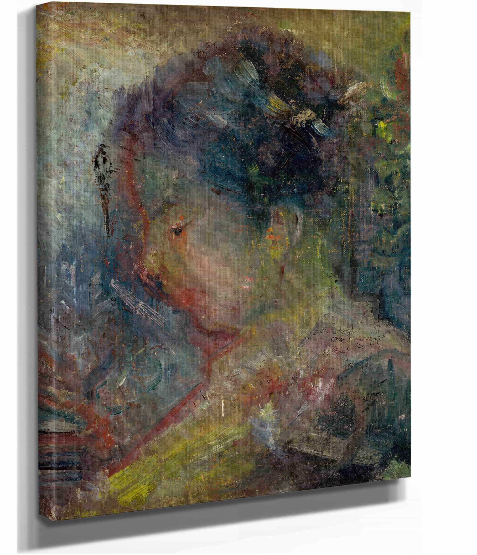 Head Of A Woman In Profile by Arnold Peter Weisz Kubincan