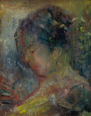 Head Of A Woman In Profile by Arnold Peter Weisz Kubincan