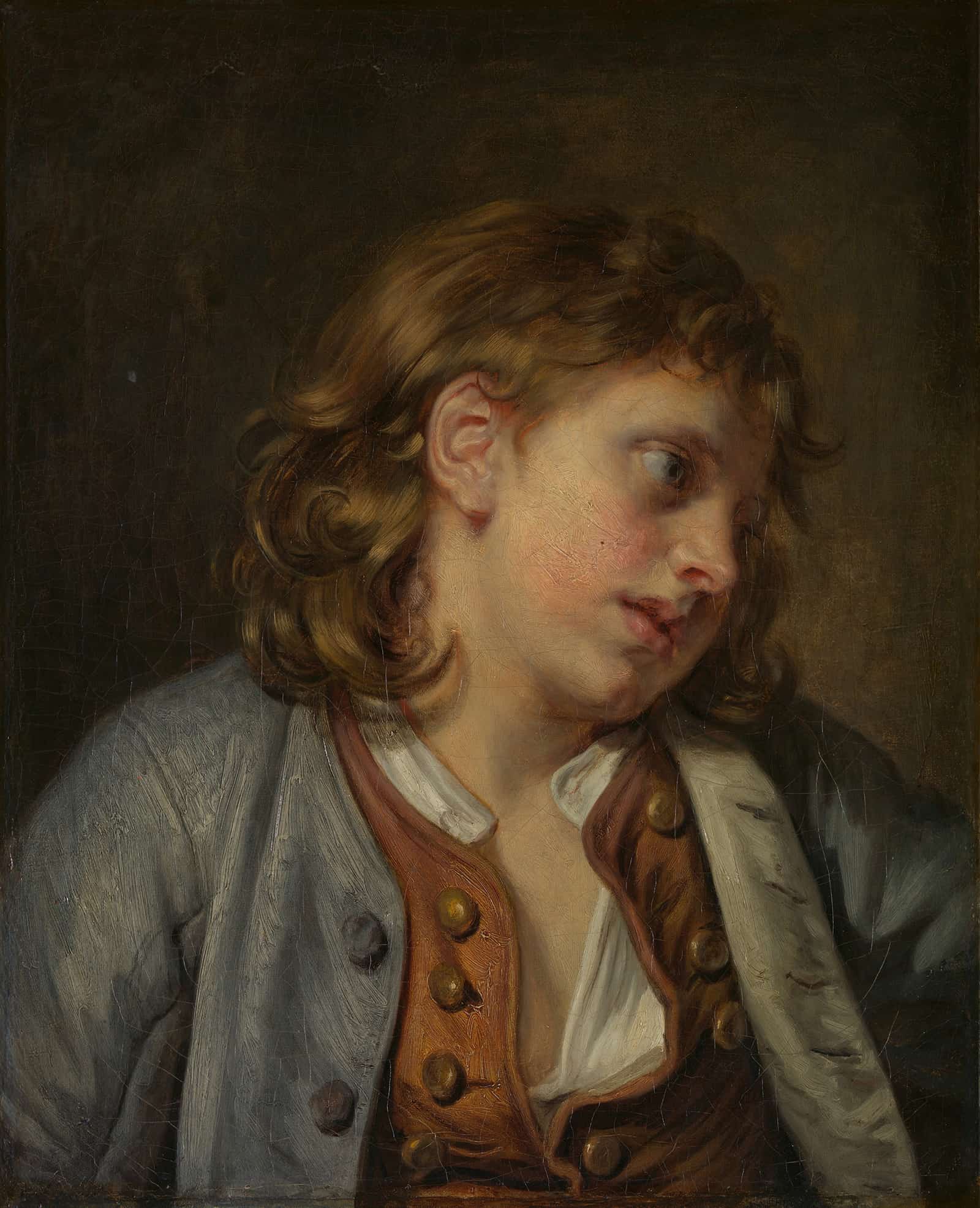 Head Of A Young Boy by Jean Baptiste Greuze