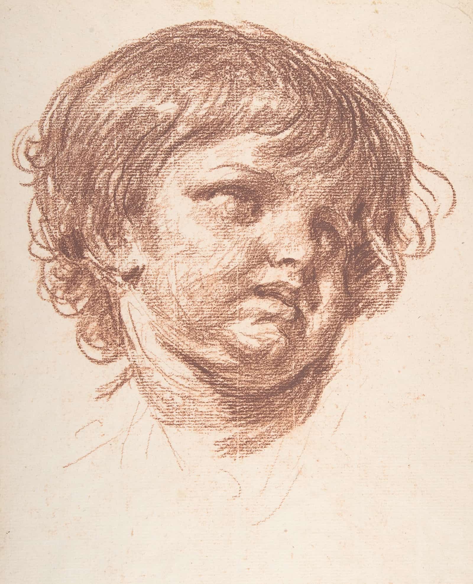 Head Of A Young Boy by Jean Baptiste Greuze