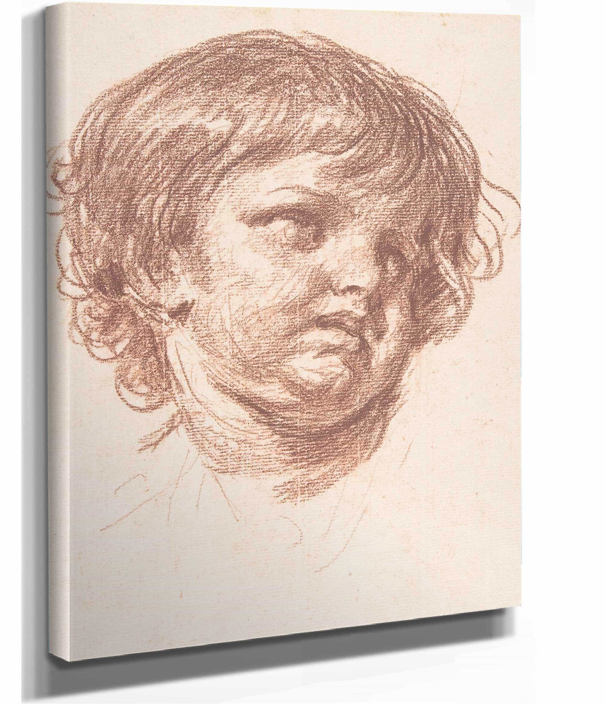 Head Of A Young Boy by Jean Baptiste Greuze