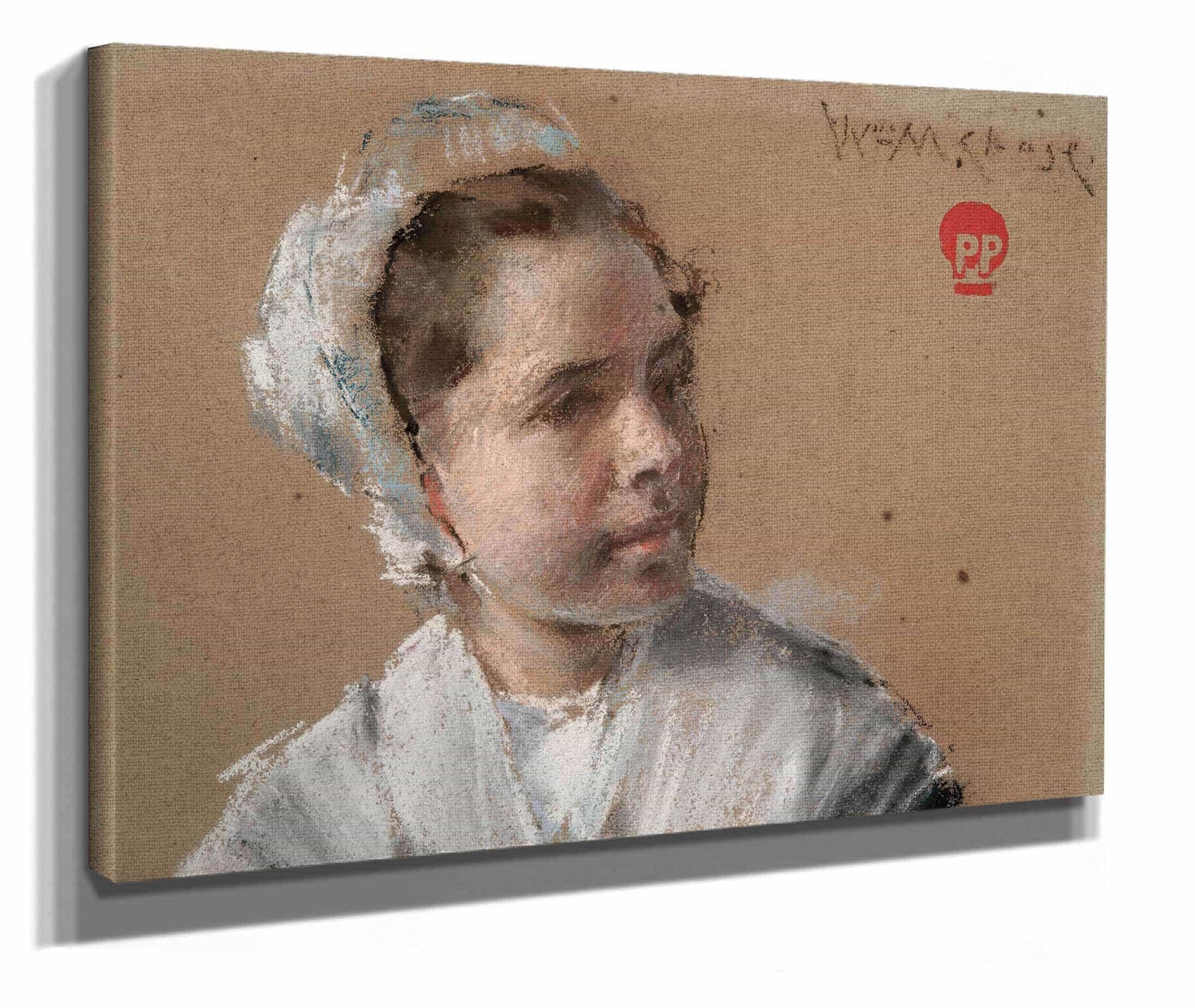Head Of A Young Girl by William Merritt Chase
