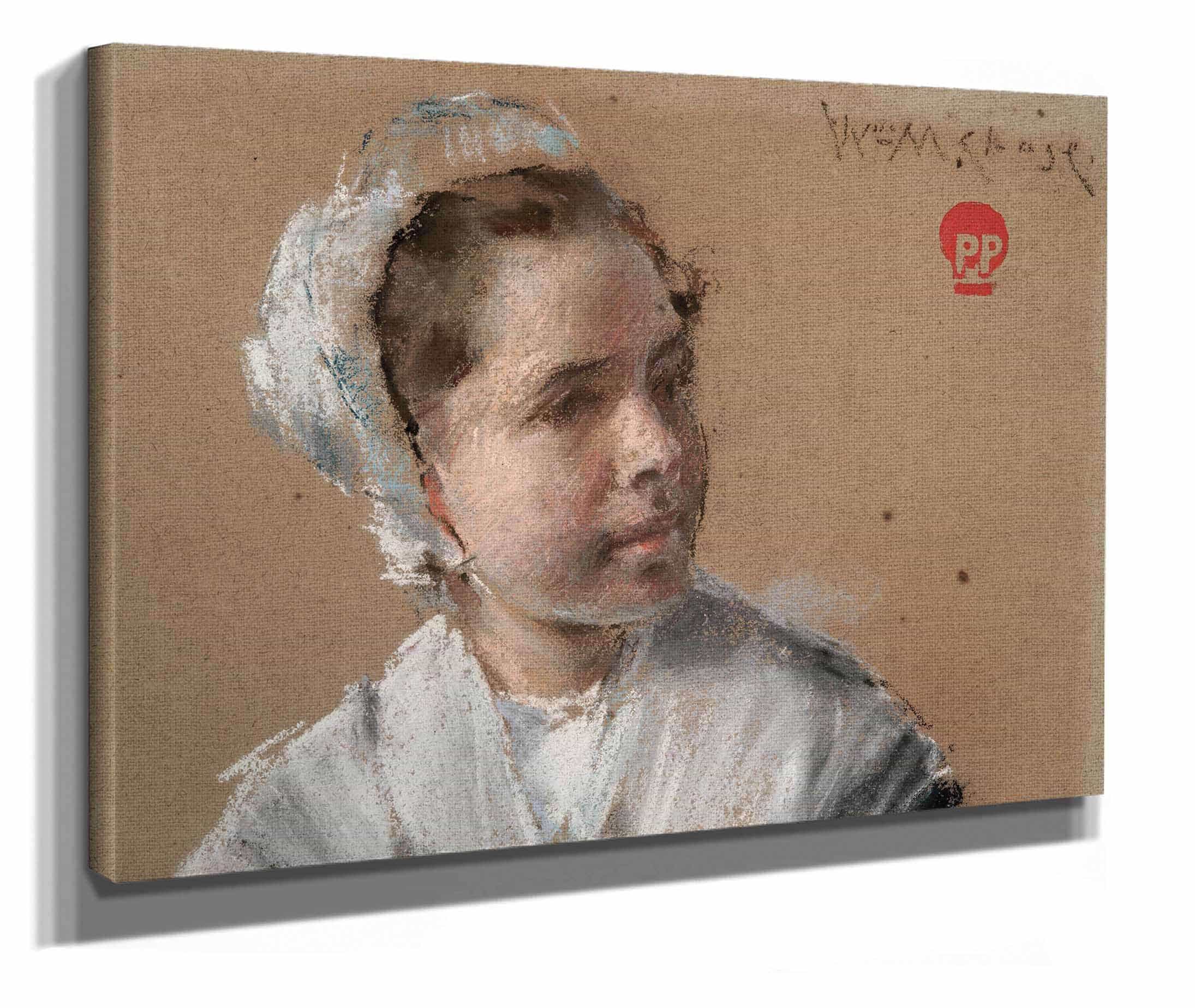 Head Of A Young Girl by William Merritt Chase