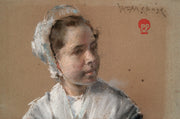 Head Of A Young Girl by William Merritt Chase