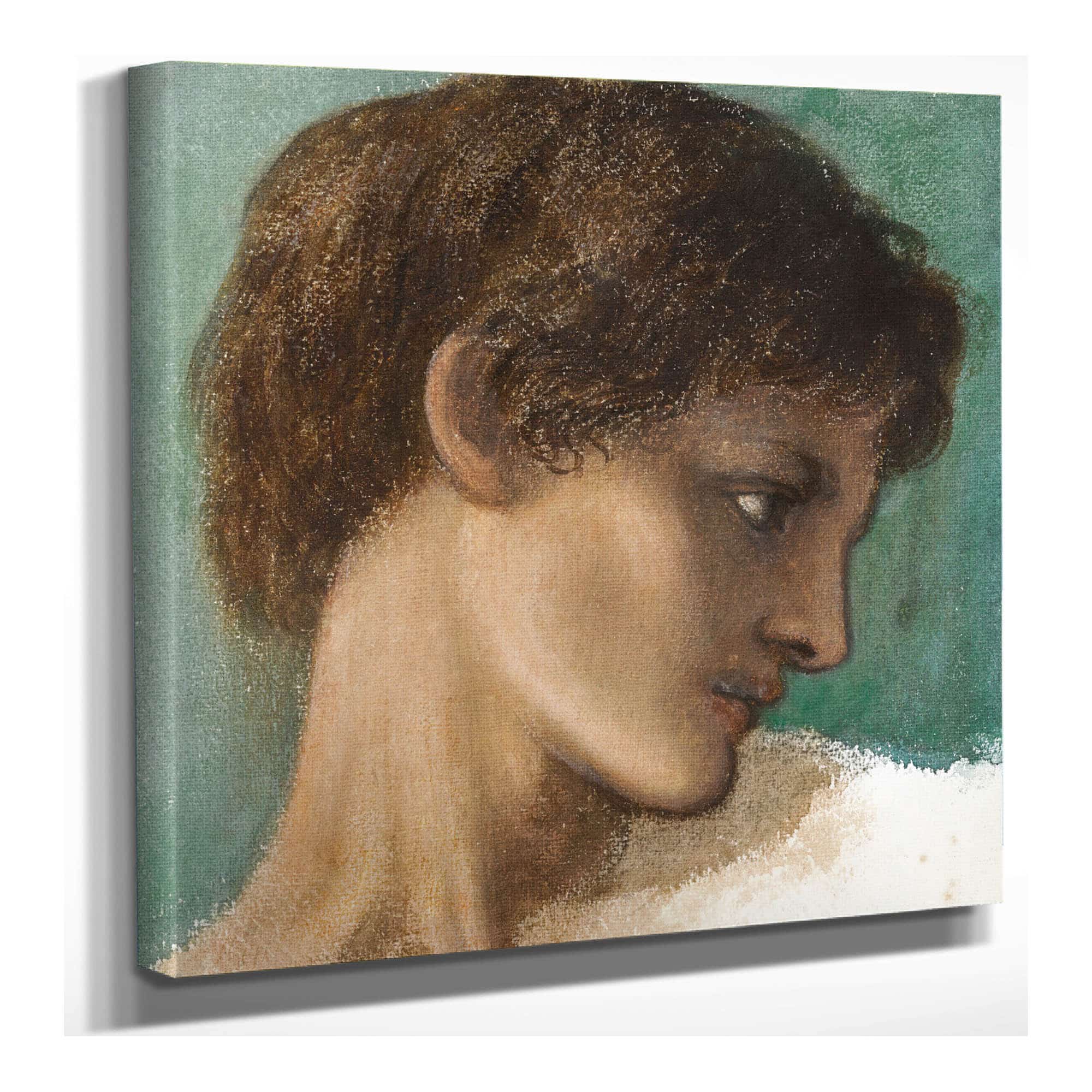 Head Of A Young Man by Sir Edward Coley Burne Jones