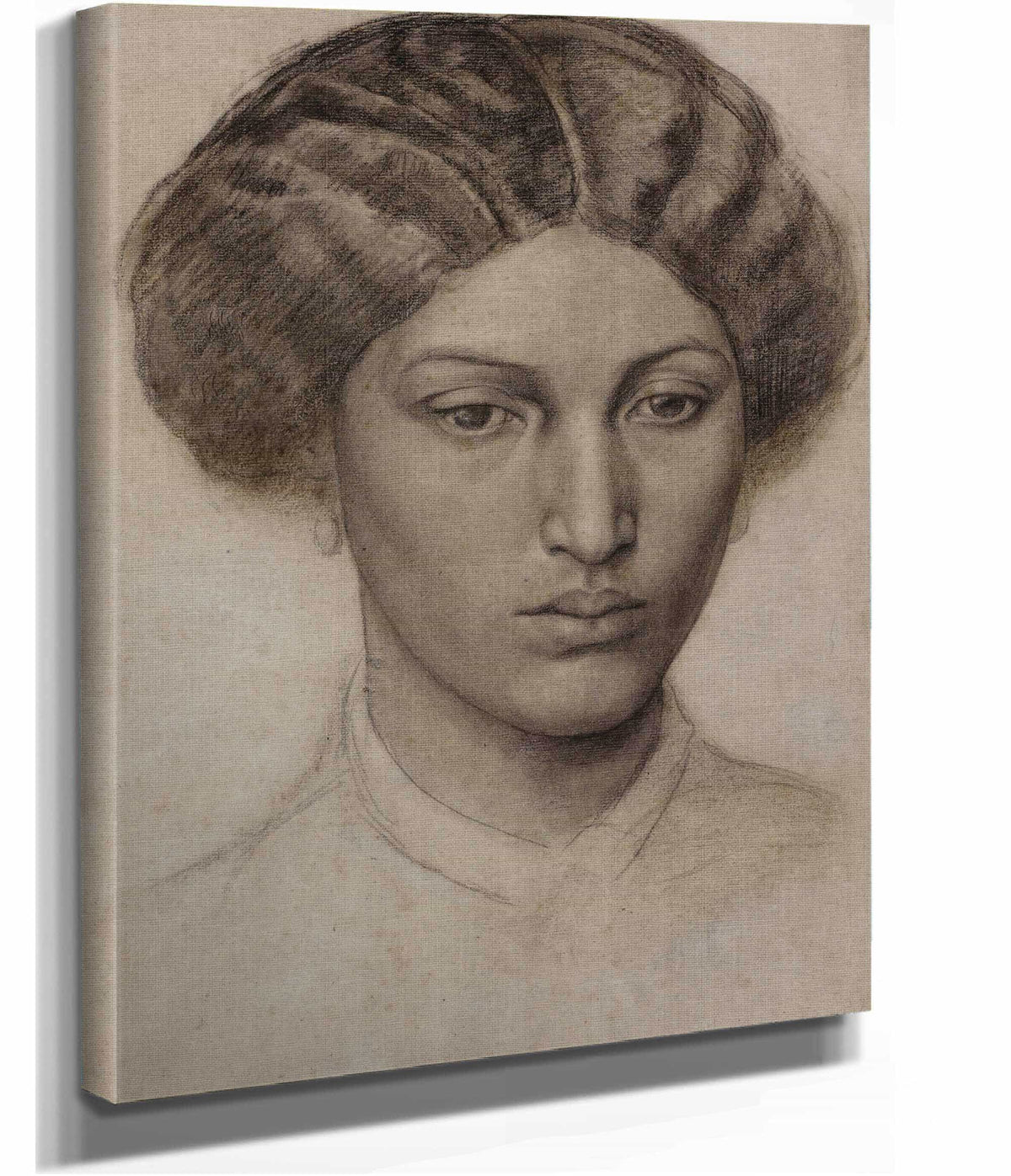 Head Of A Young Woman by Dante Gabriel Rossetti