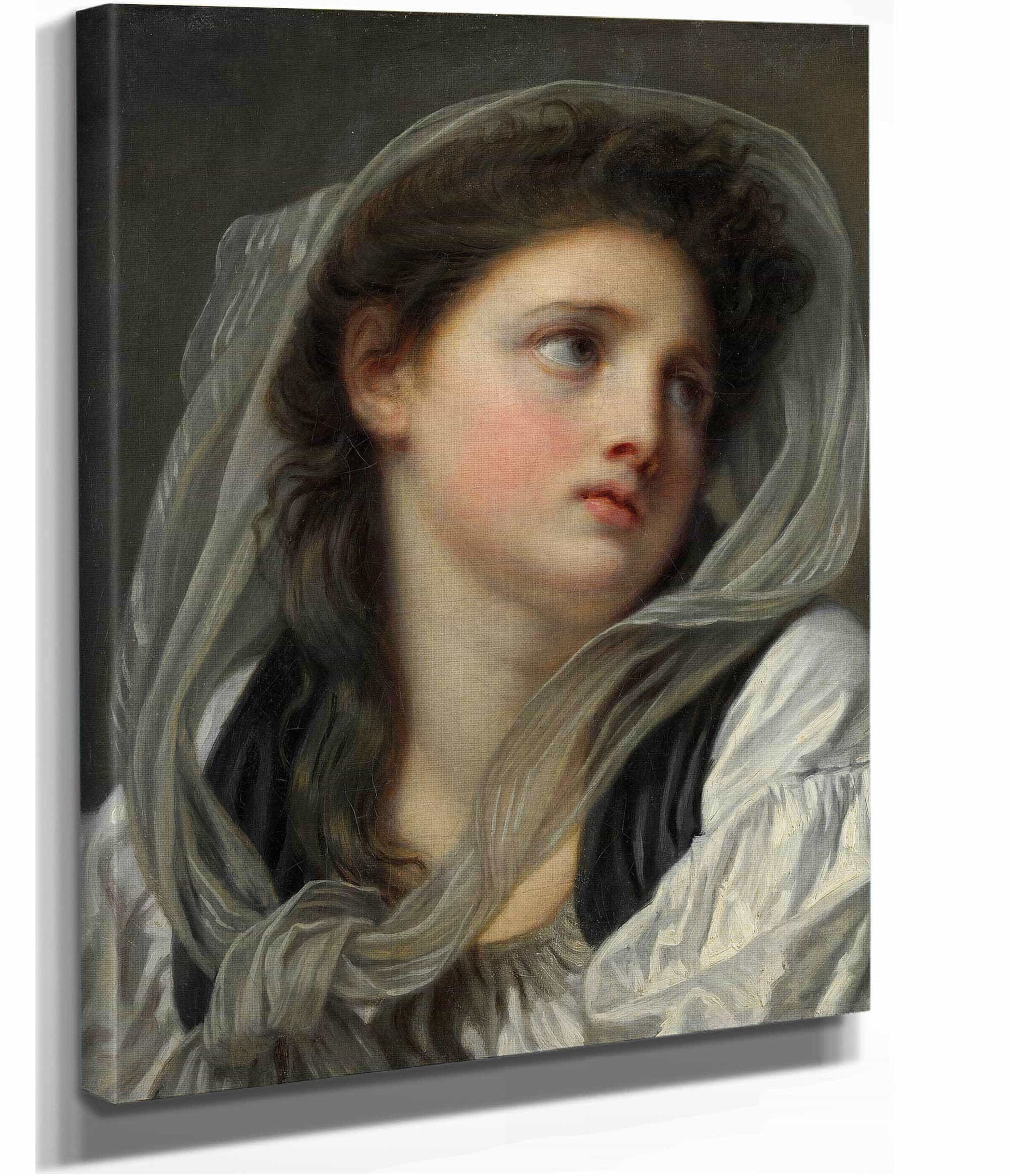 Head Of A Young Woman S by Jean Baptiste Greuze