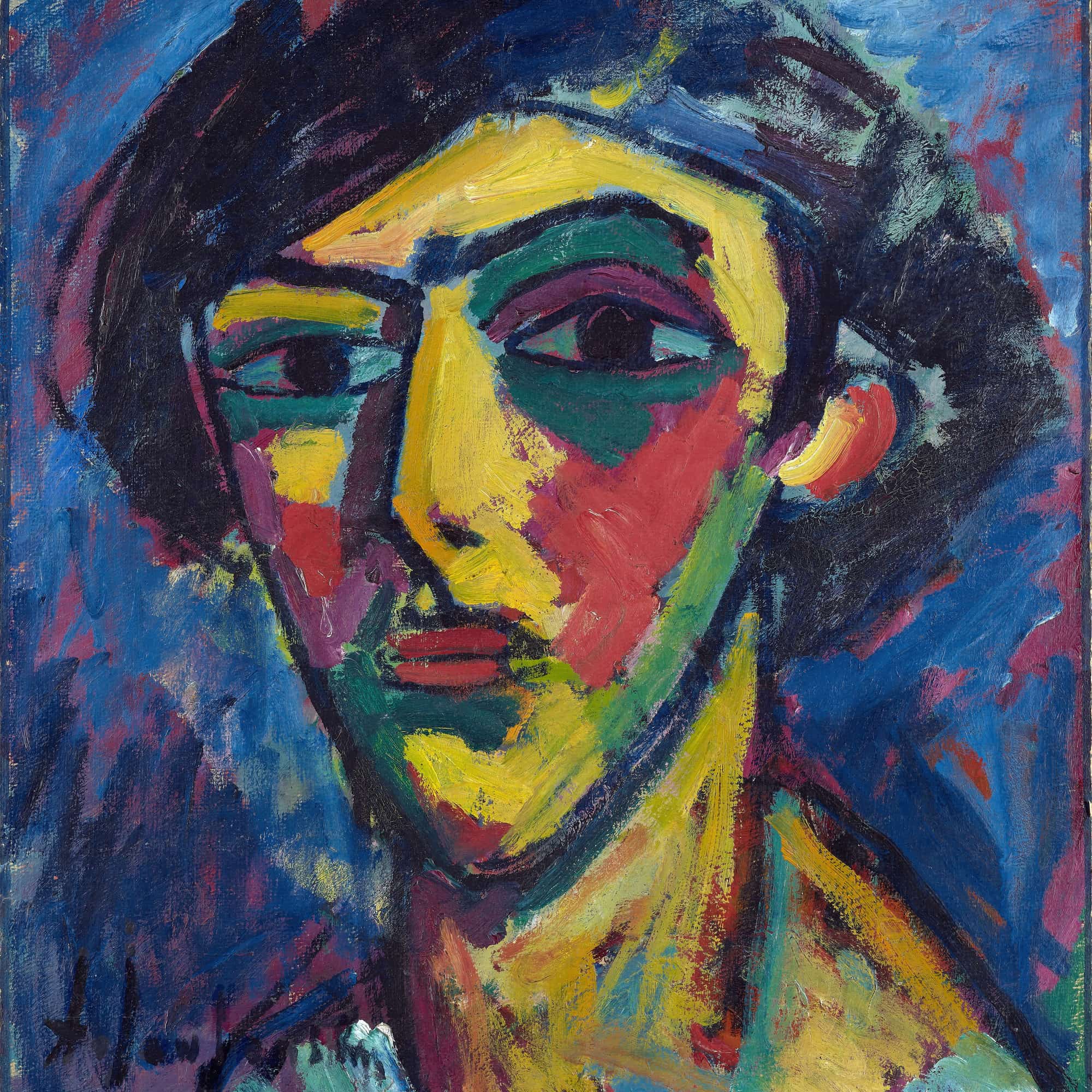 Head Of A Youth by Alexej Von Jawlensky