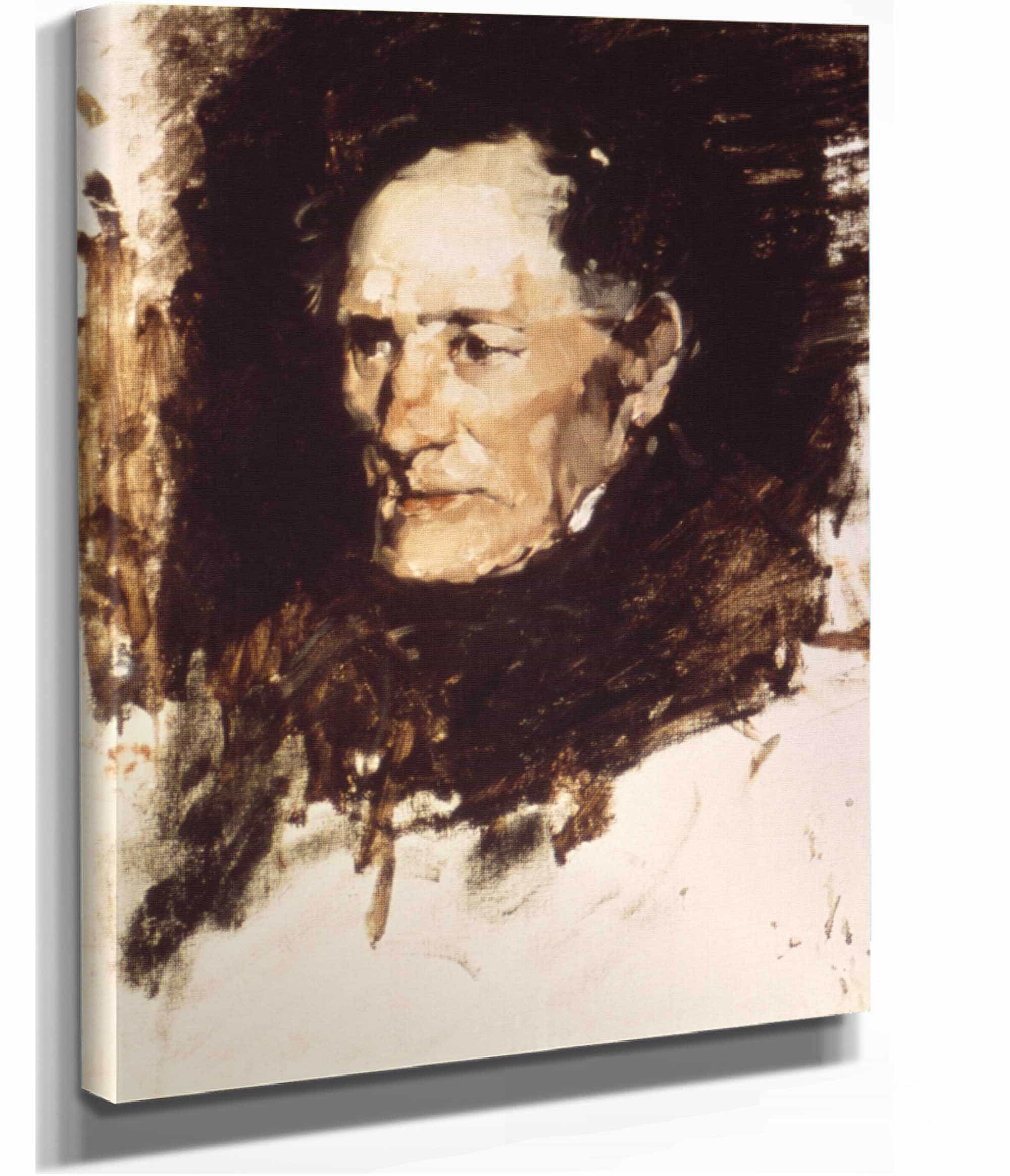 Head Of An Old Man by Frank Duveneck