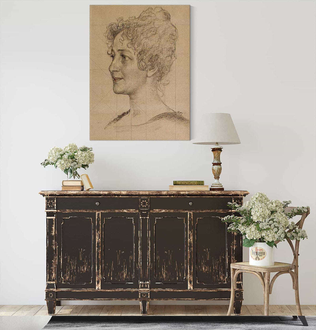 Head Study Mrs Signe Thiel by Carl Larsson