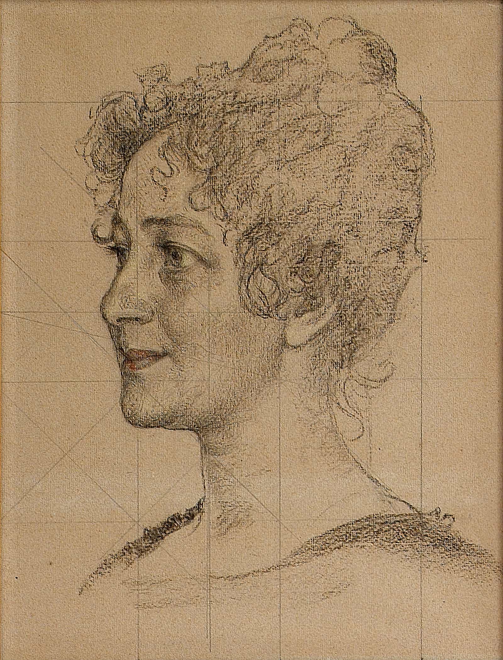 Head Study Mrs Signe Thiel by Carl Larsson