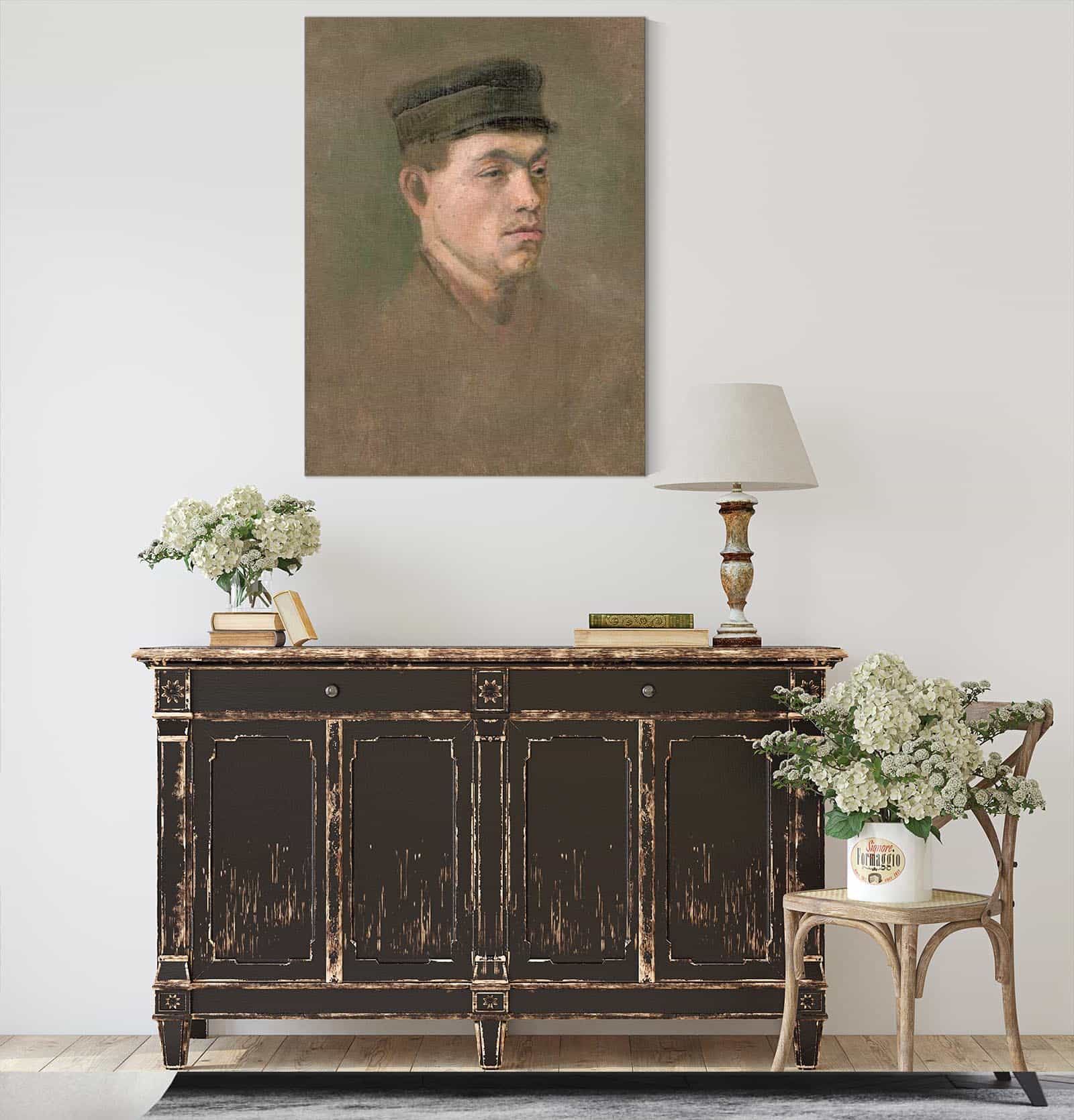 Head Study Of A Craftsboy by Ladislav Mednyanszky