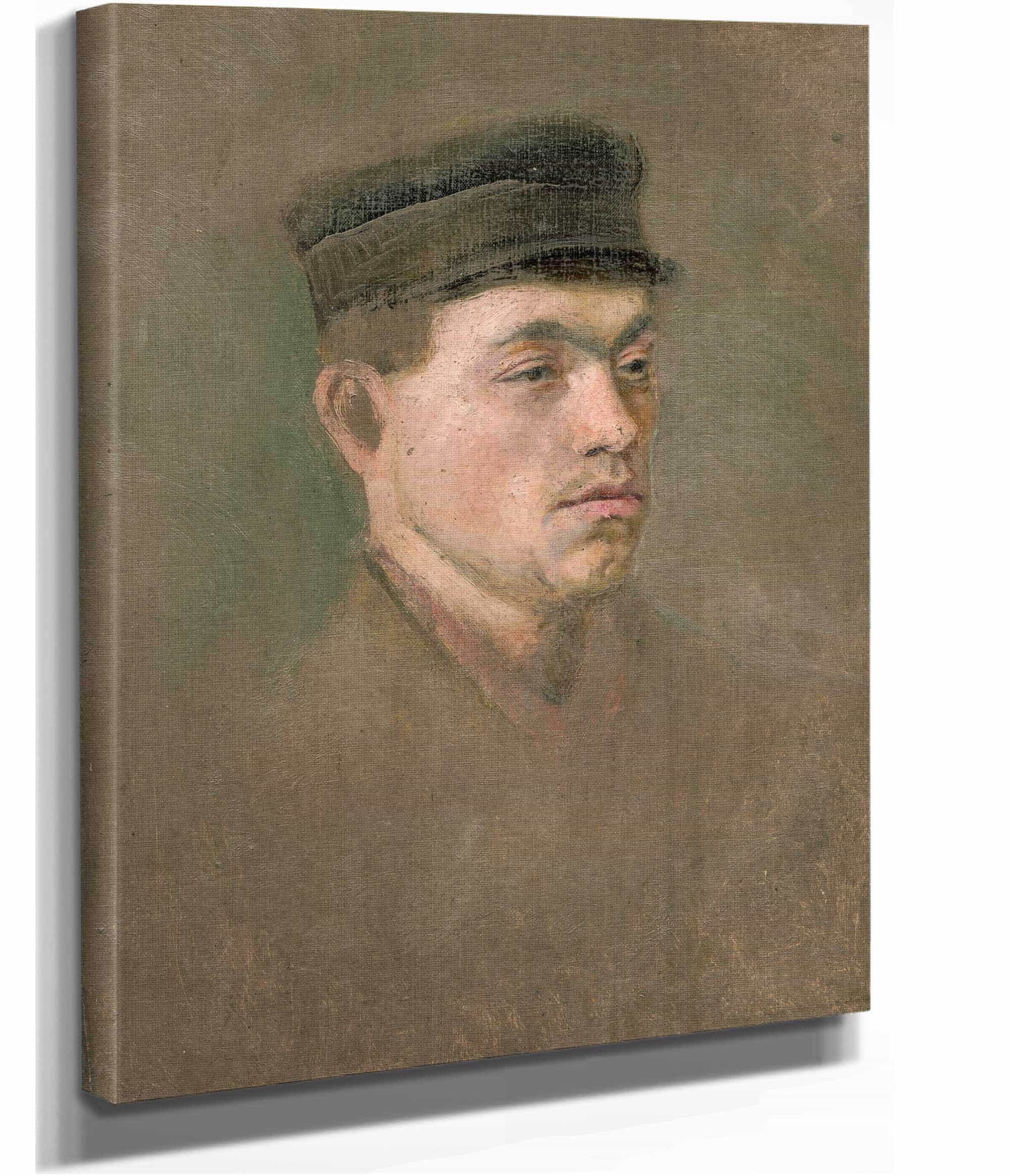 Head Study Of A Craftsboy by Ladislav Mednyanszky