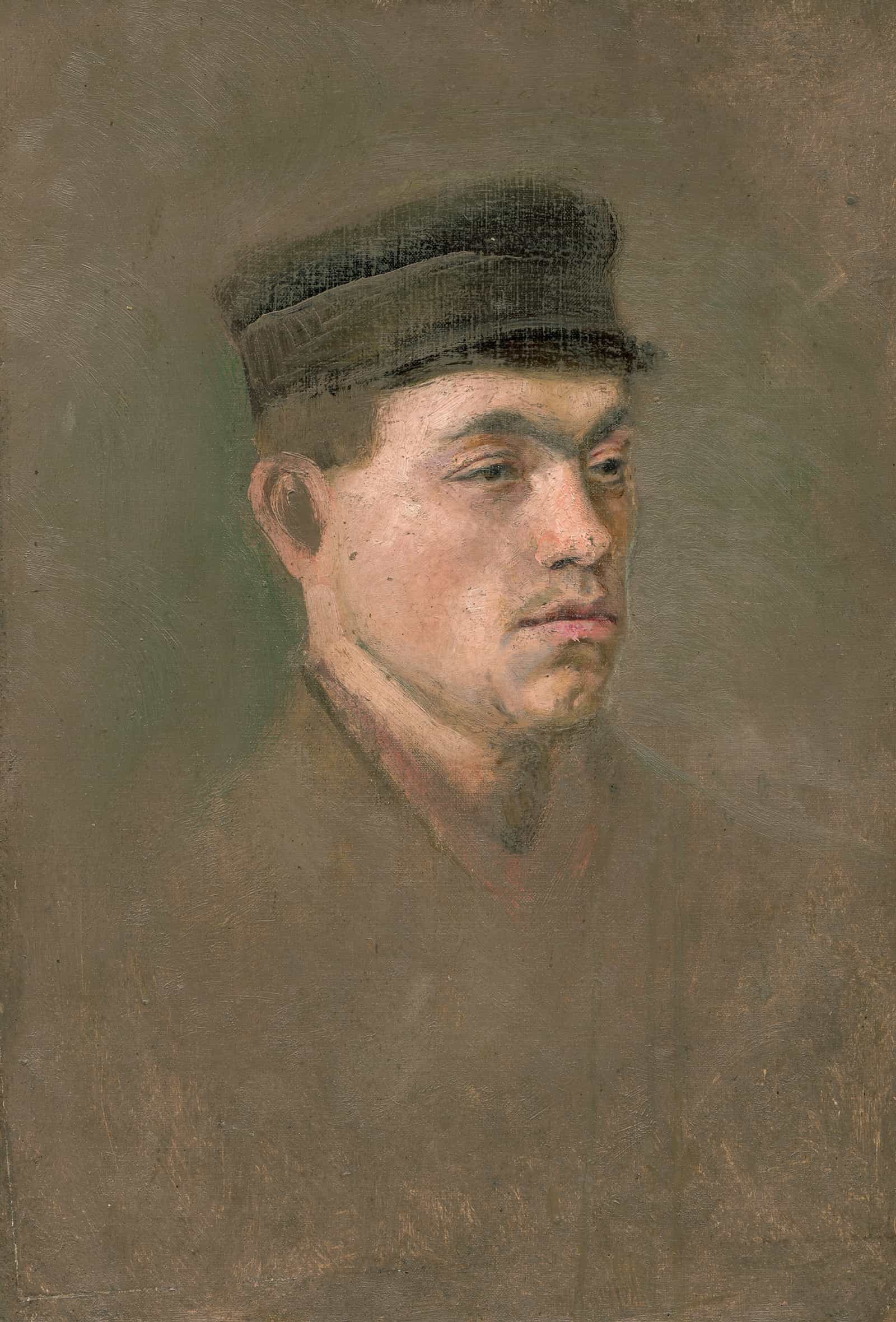 Head Study Of A Craftsboy by Ladislav Mednyanszky