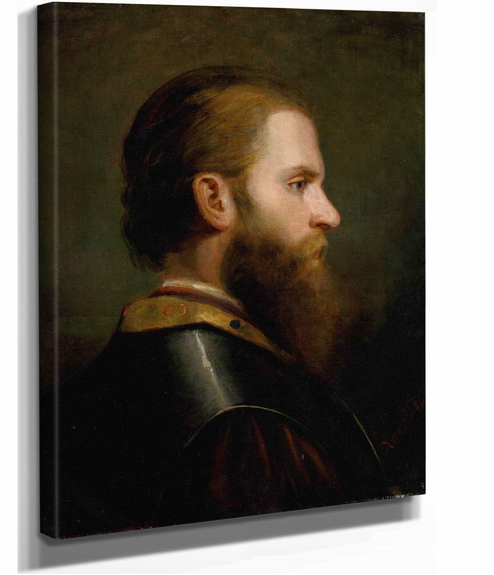 Head Study Of A Man by Friedrich Von Amerling