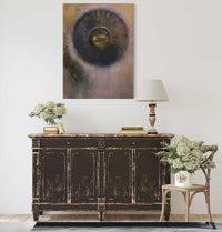 Head Within An Aureole About   by Odilon Redon