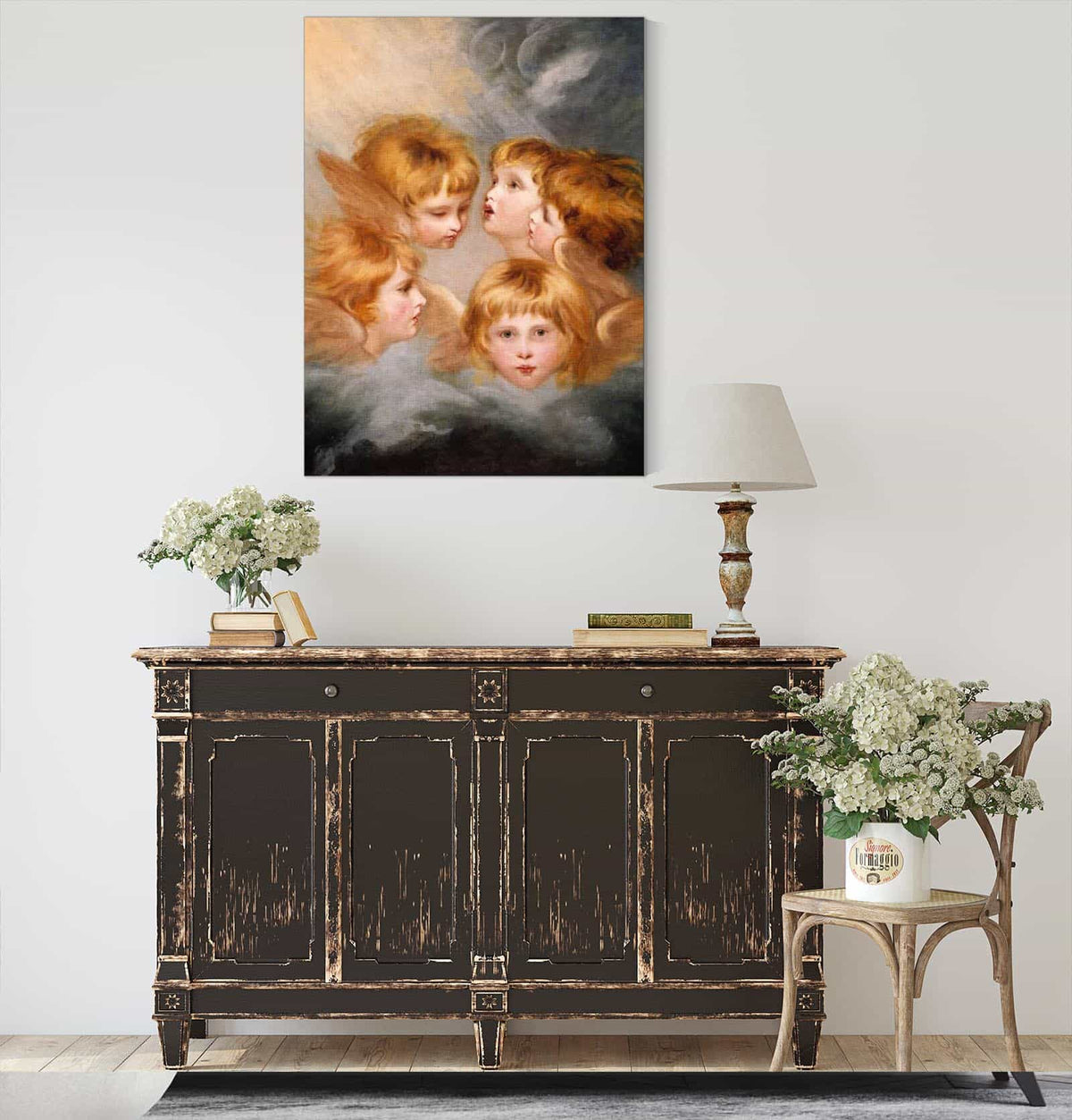 Heads Of Angels Miss Frances Gordon by Sir Joshua Reynolds