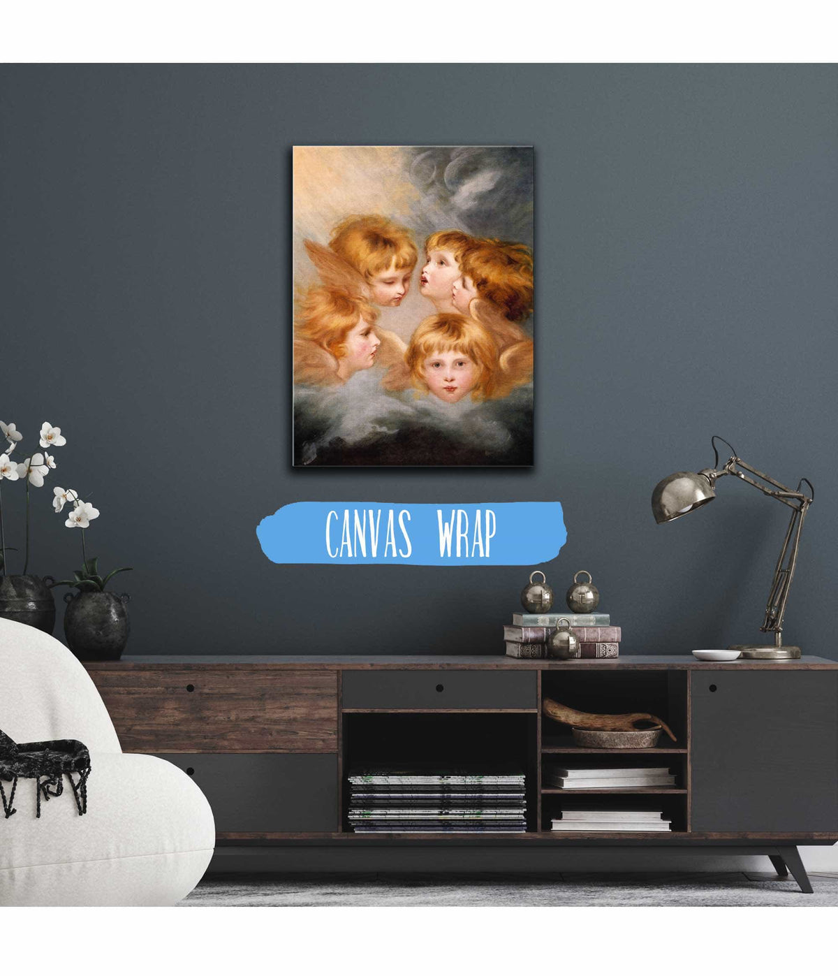 Heads Of Angels Miss Frances Gordon by Sir Joshua Reynolds