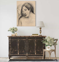 Heads Of Tahitian Women Frontal And Profile Views   by Paul Gauguin