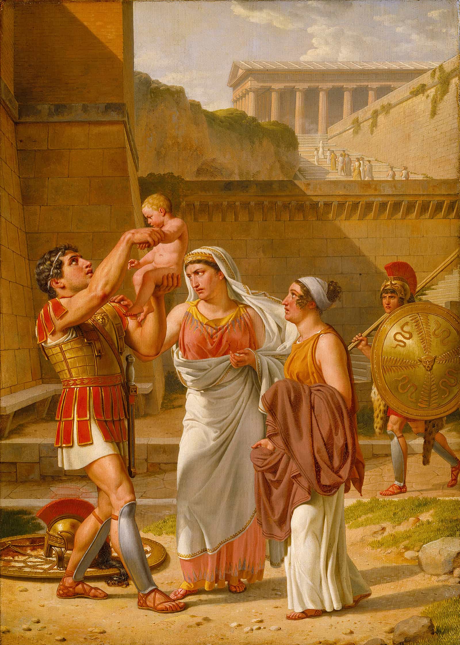 Hectors Farewell To Andromache by Christoffer Wilhelm Eckersberg